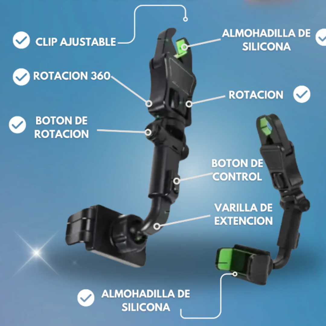 2X1 Soporte de Celular Holder 360 🔄 para Automóvil
