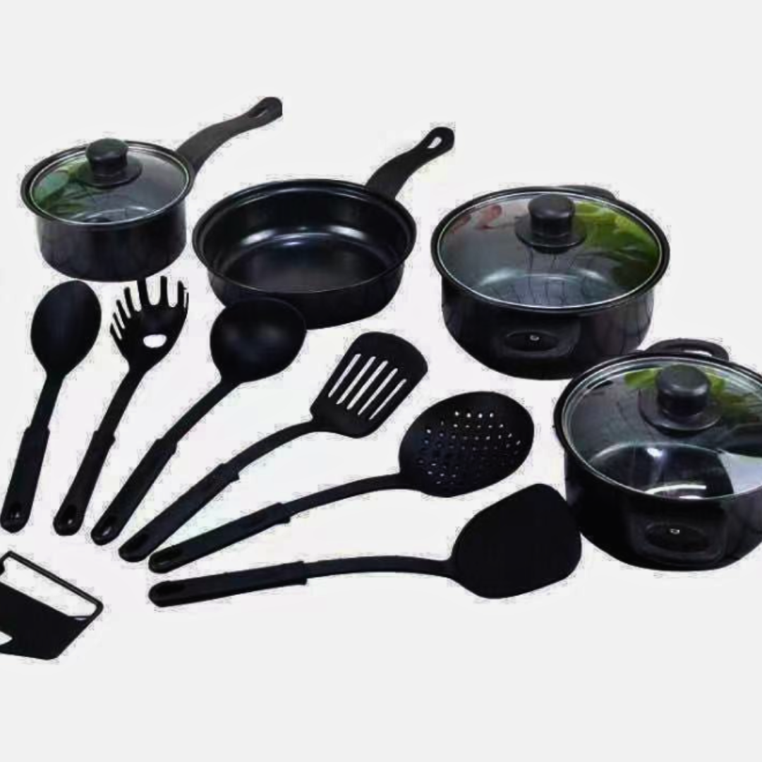 Set Antiadherente de Ollas Premium de 13 Piezas