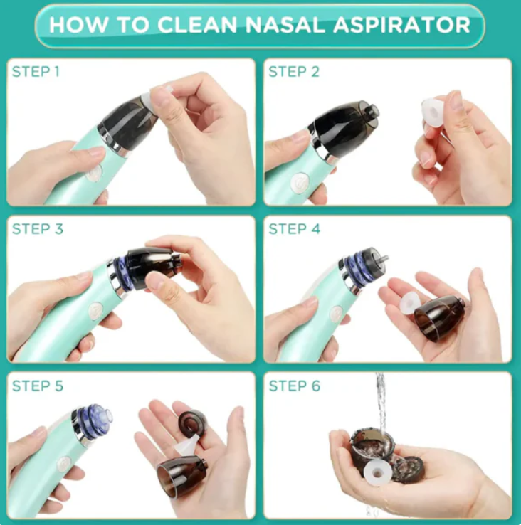 Aspirador Nasal BabyClear™ | Respiración libre, noches tranquilas