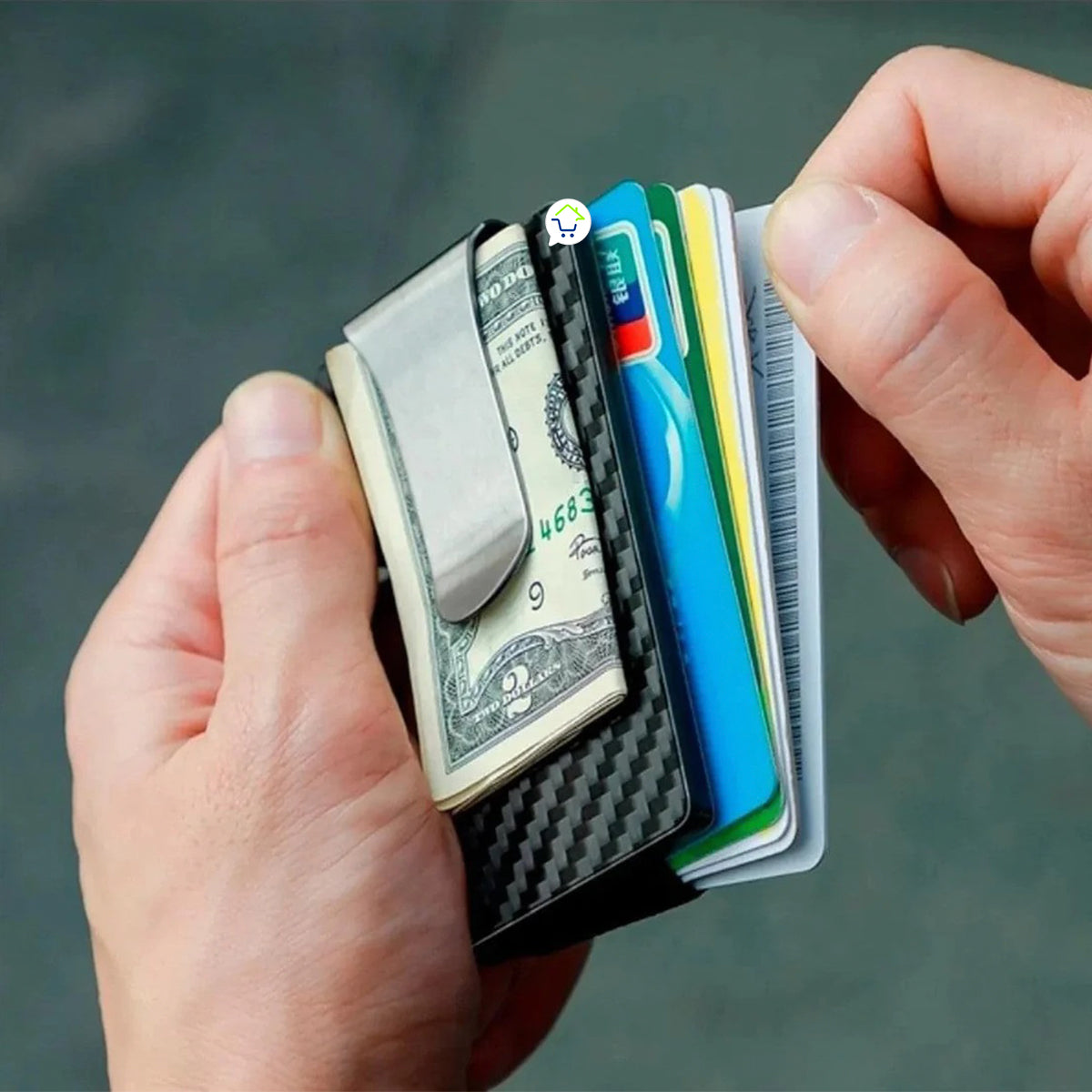 Billetera Portatil De Fibra Segura y Compacta
