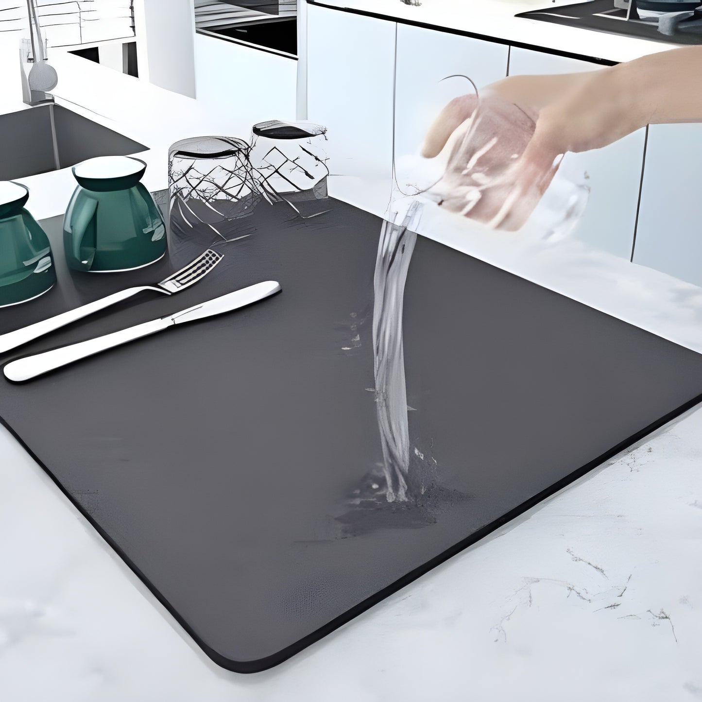 PROTEGE TU COCINA CON ESTILO ALFOMBRA PARA PLATOS SUPER ABSOBERTE