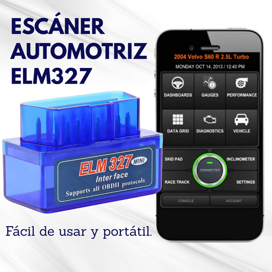 Escáner Automotriz ELM327 – Diagnóstico rápido y fácil para tu vehículo