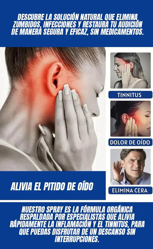 Alivio Tinni: Spray Natural para el Zumbido de Oídos