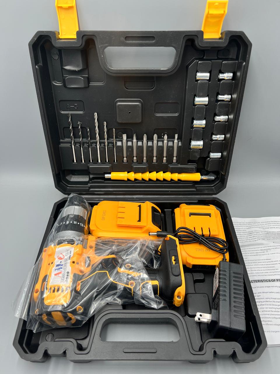 Taladro Inalámbrico Pro - 2 BATERIAS 21 V 26 PZ